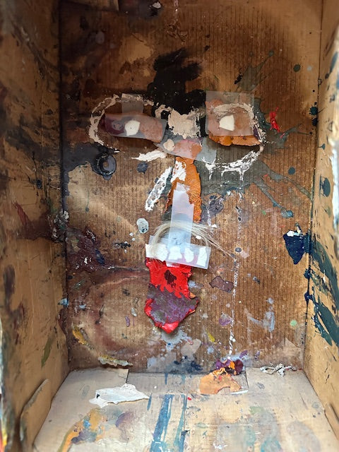 Handmade Female Portrait Mixed Media by Julie Weiss