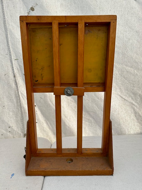Vintage Mexican Train Crash Retablo with Easel