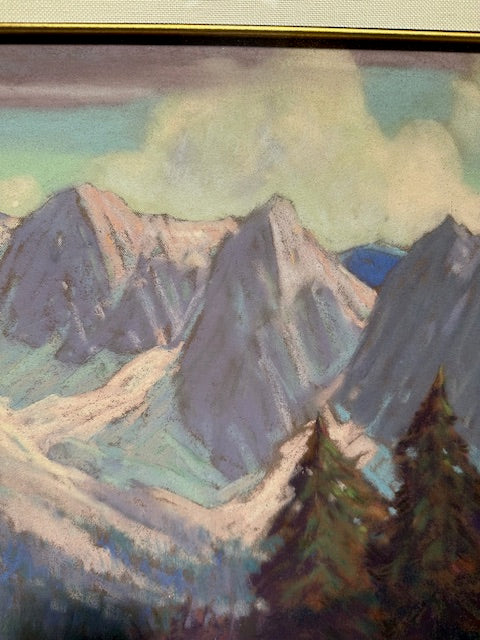 Vintage Raymond Nott Pastel Landscape