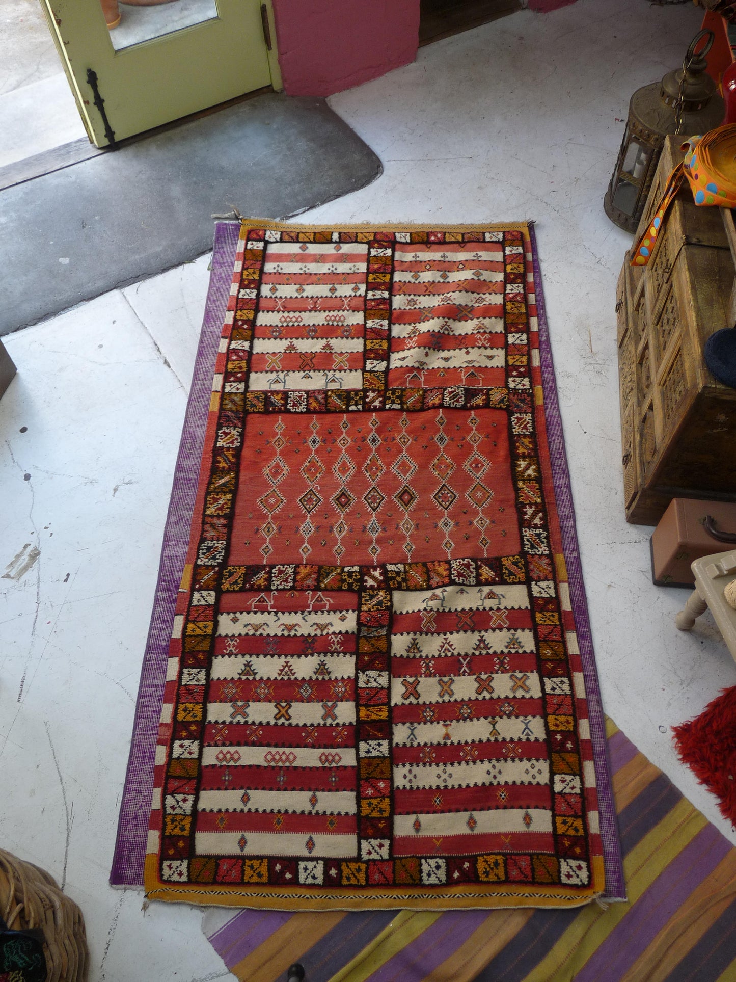 Vintage Middle Eastern or Moroccon Tapestry / Rug