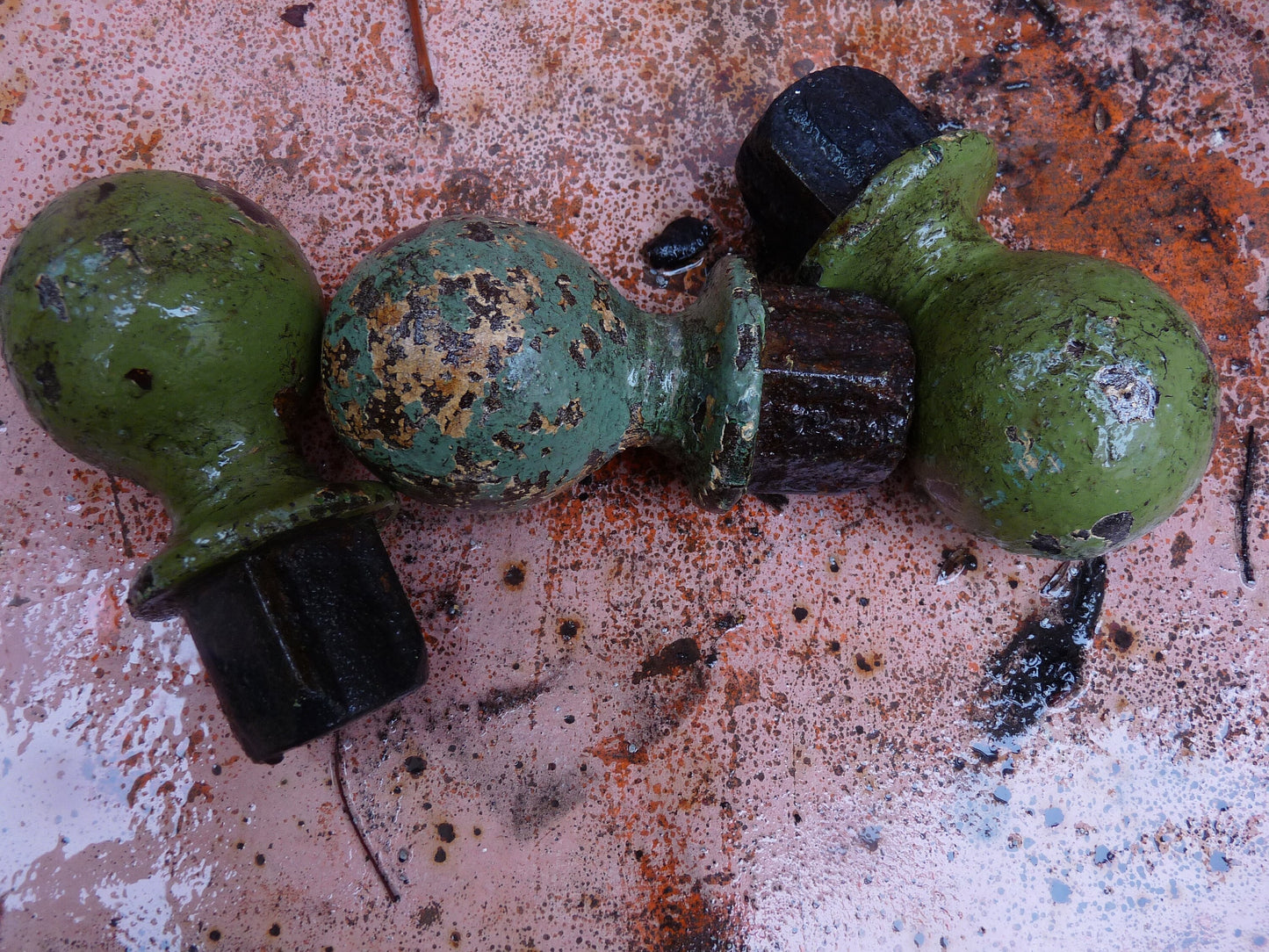 Vintage Cast Iron Garden Fence Posts