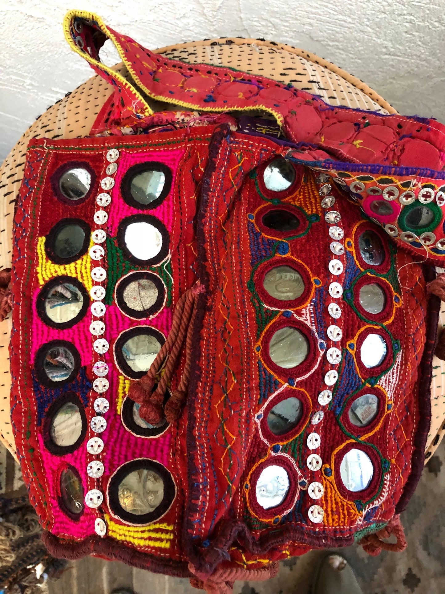 Vintage Indian Hobo Embroidered Tote Bag