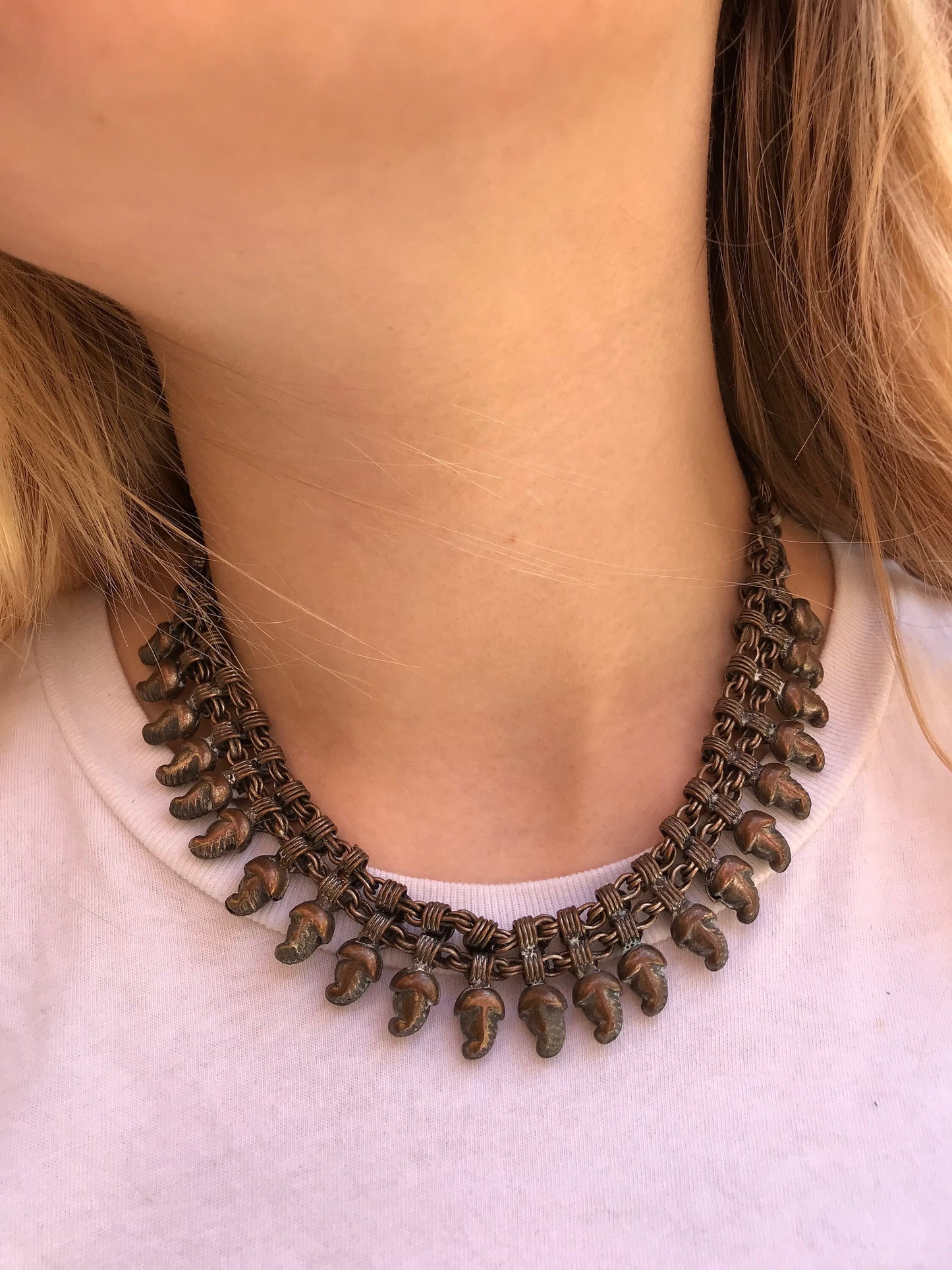 Vintage Indian Copper Choker