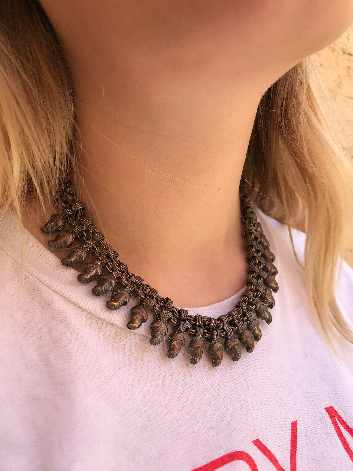 Vintage Indian Copper Choker