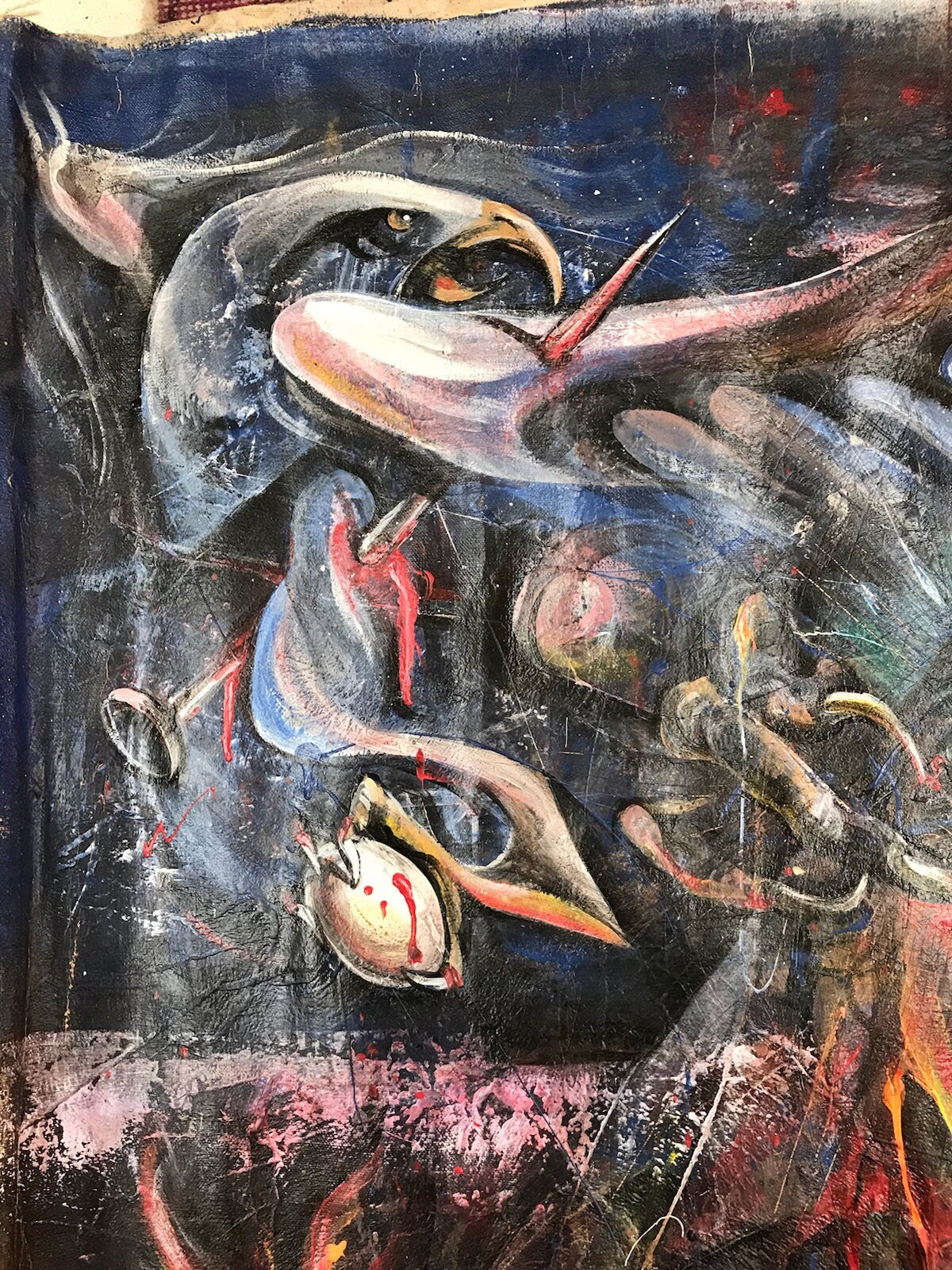 Untitled Surrealist Painting By Micheal Indorato