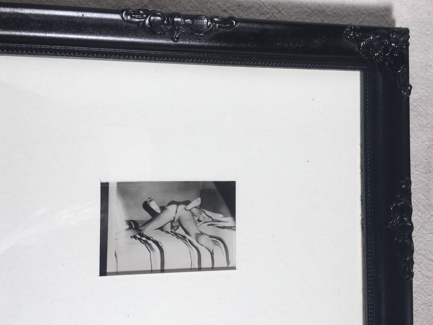 WARNING NSFW Vintage Framed Black-and-White Erotic Photography