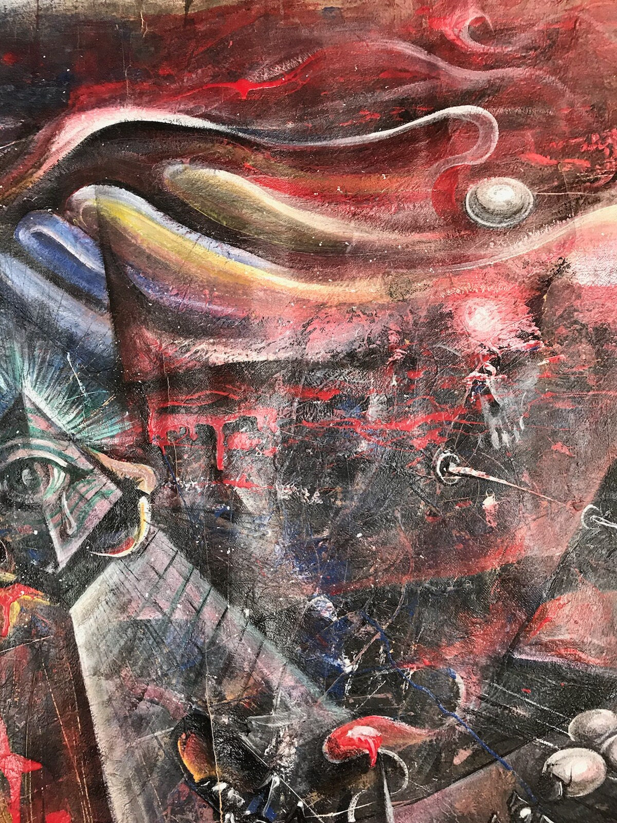 Untitled Surrealist Painting By Micheal Indorato