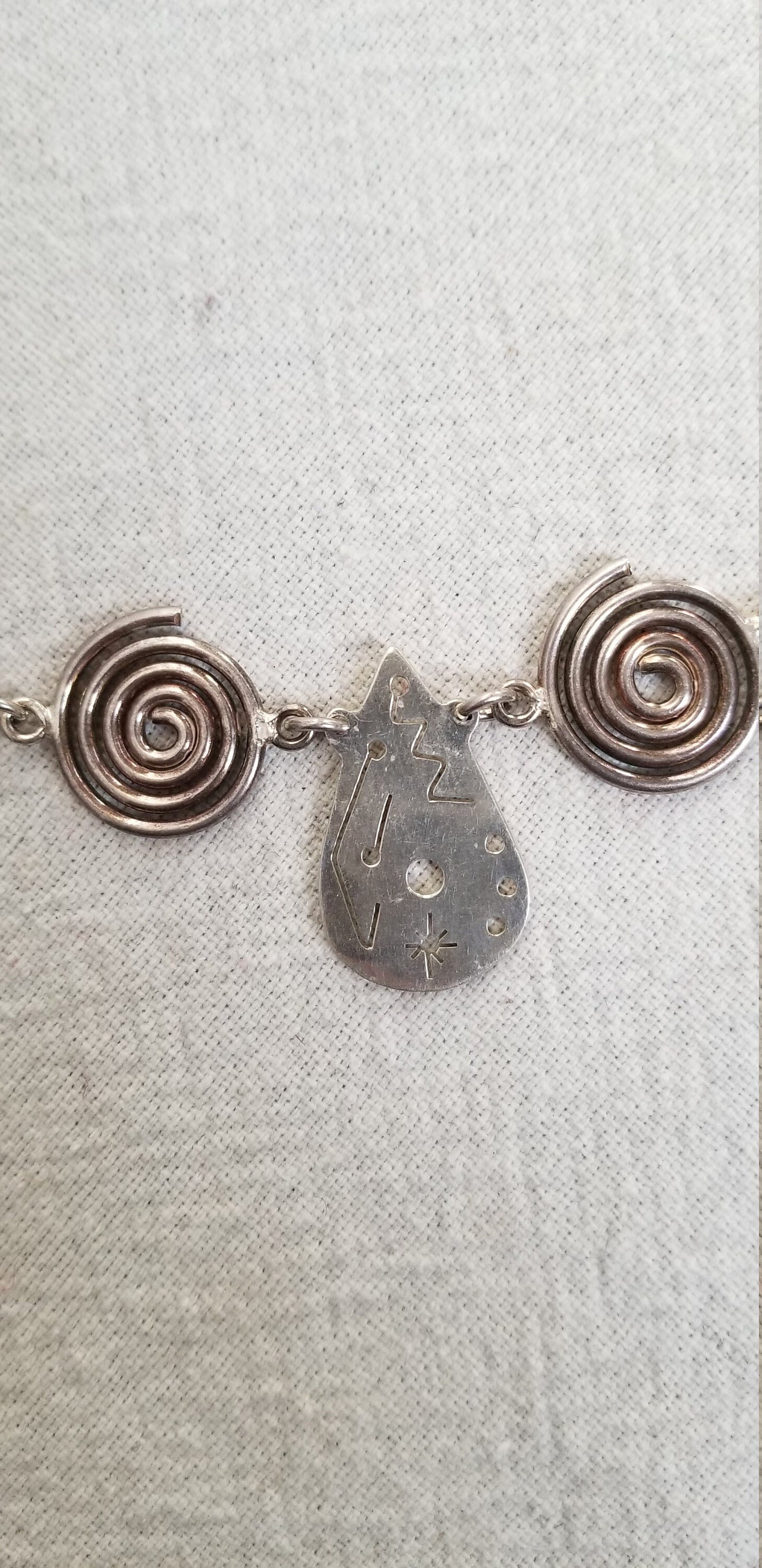 Hand made Mexican sliver necklace