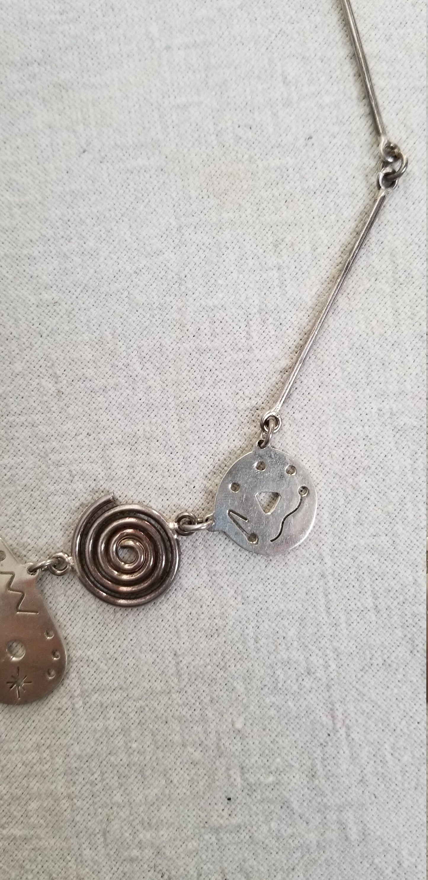 Hand made Mexican sliver necklace