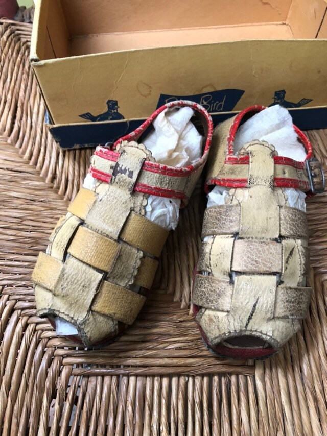 Vintage Childrens Leather Sandals