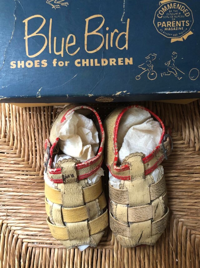 Vintage Childrens Leather Sandals