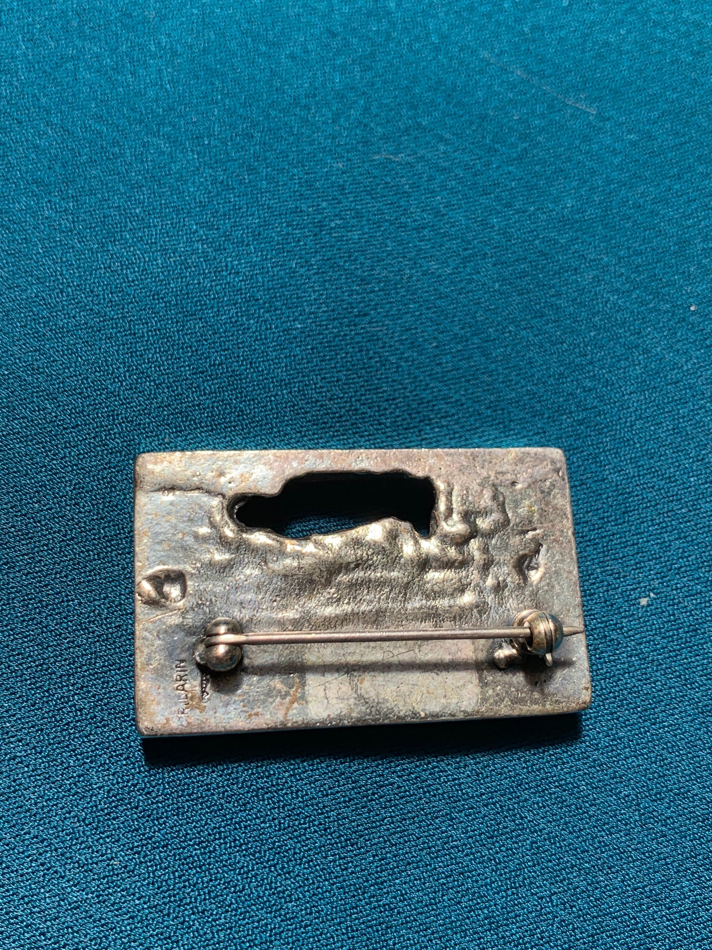 Robert Larin Modernist Square Brooch
