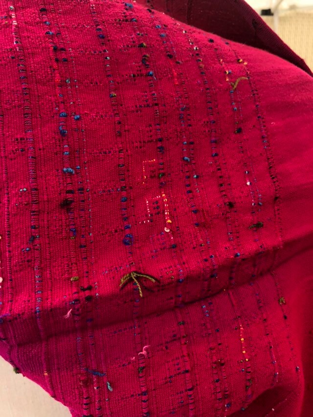 Vintage Cotton Magenta Huipil