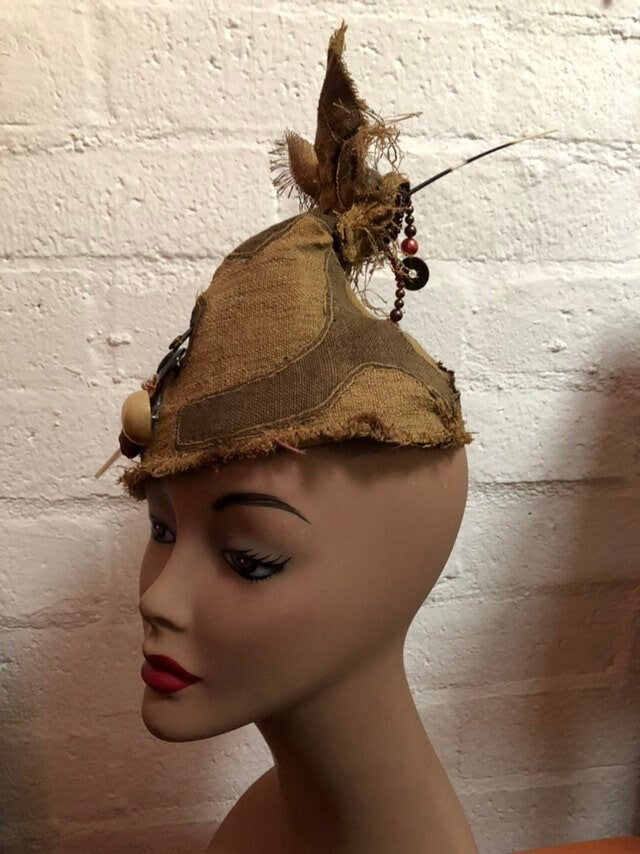 Hand Made Multi Collage Hat