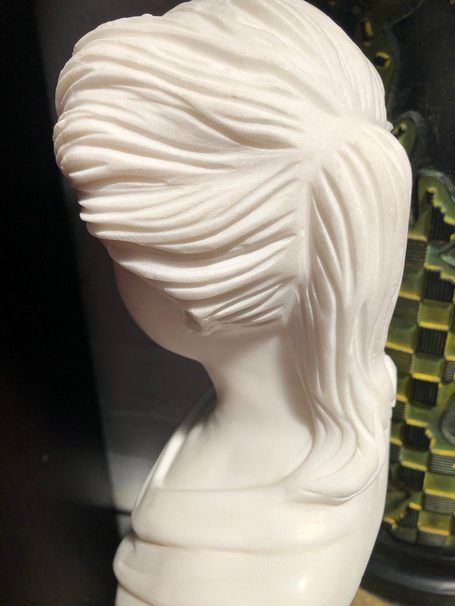 Vintage Marble Female Young Woman Bust
