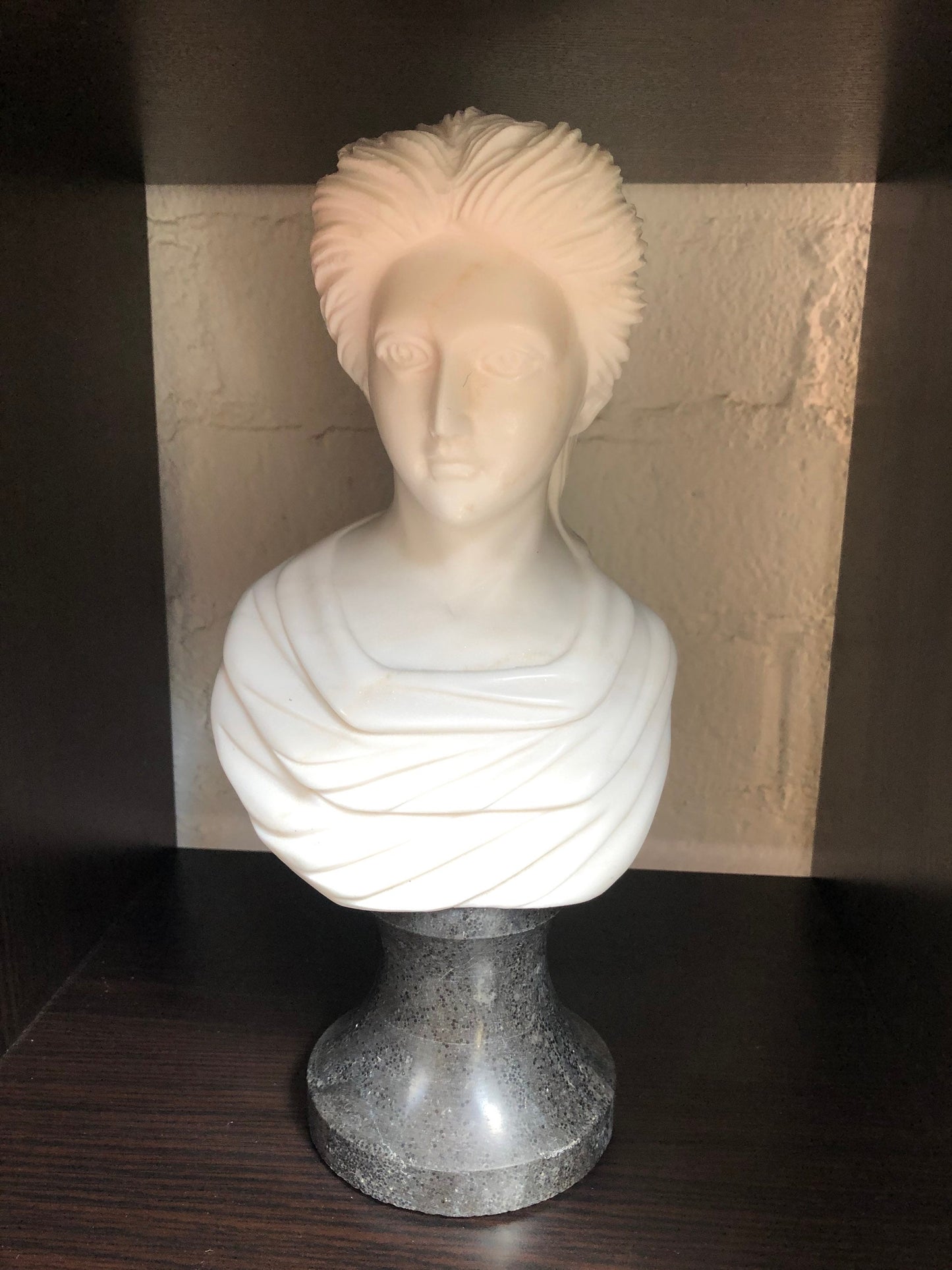 Vintage Marble Female Young Woman Bust