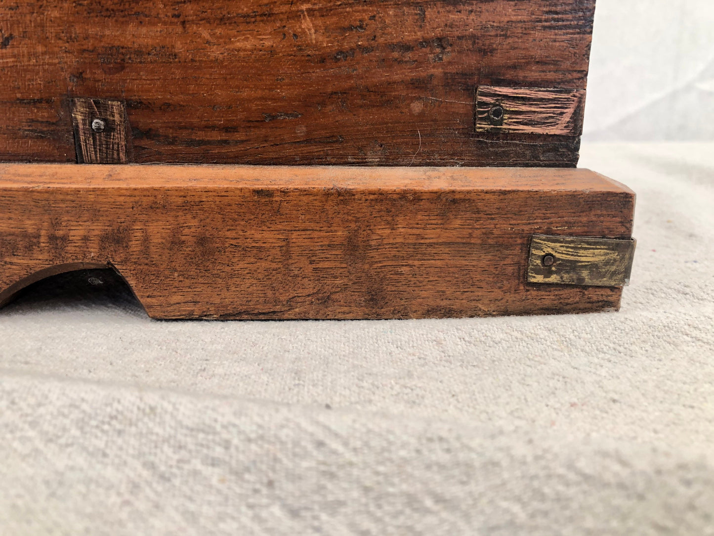 Antique Vintage Wooden Indian Secretarial Box