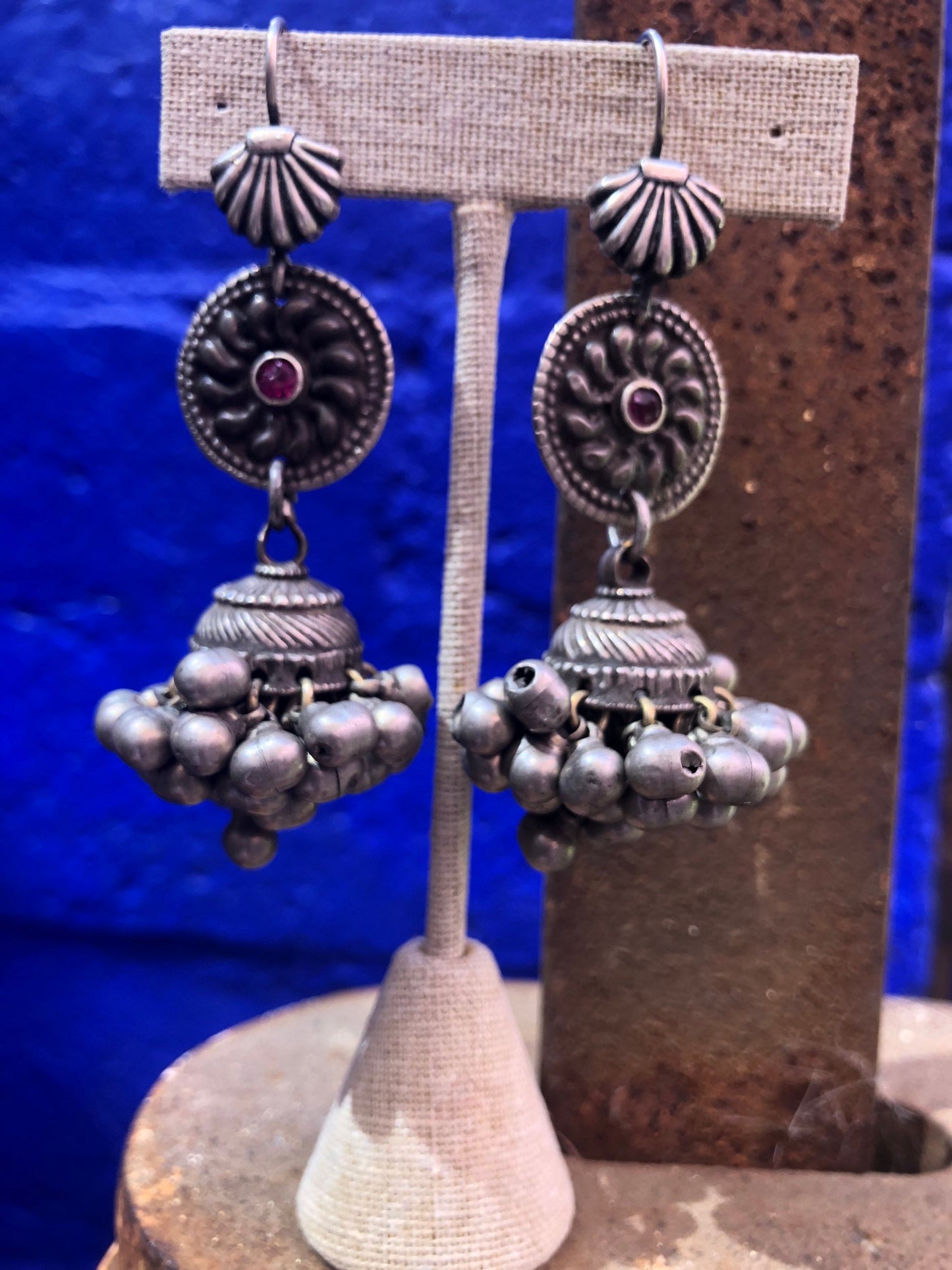 Vintage Silver Afghani Earrings