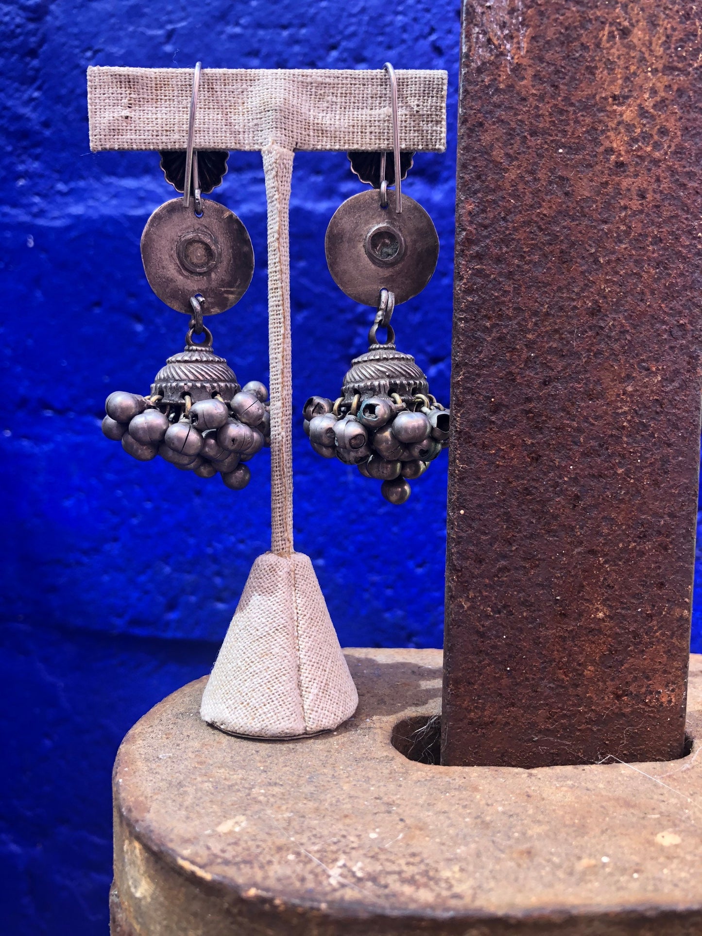 Vintage Silver Afghani Earrings