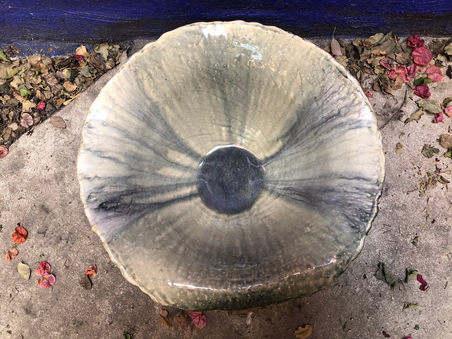 Large Hand Thrown Glazed Studio Bowl