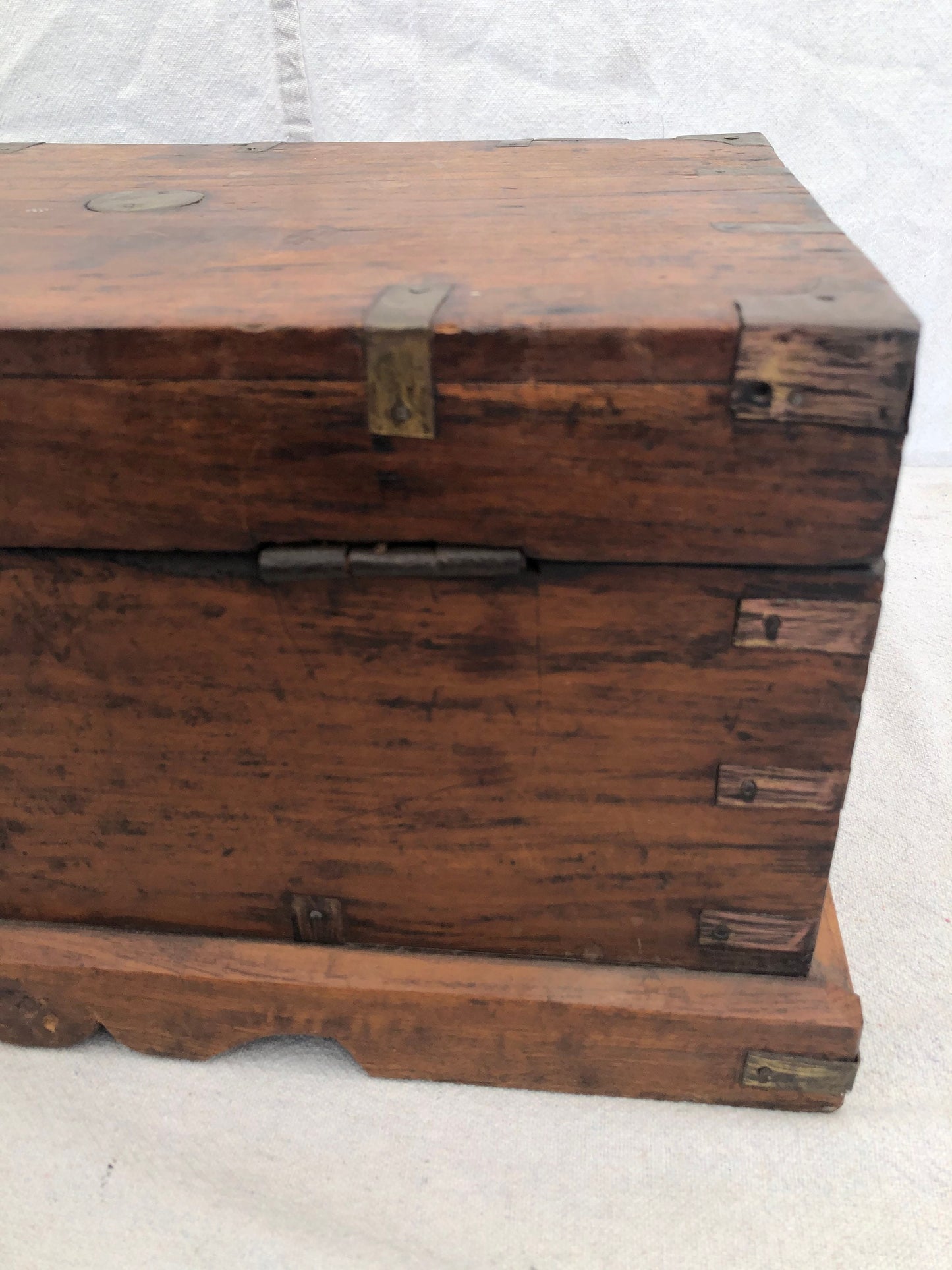 Antique Vintage Wooden Indian Secretarial Box