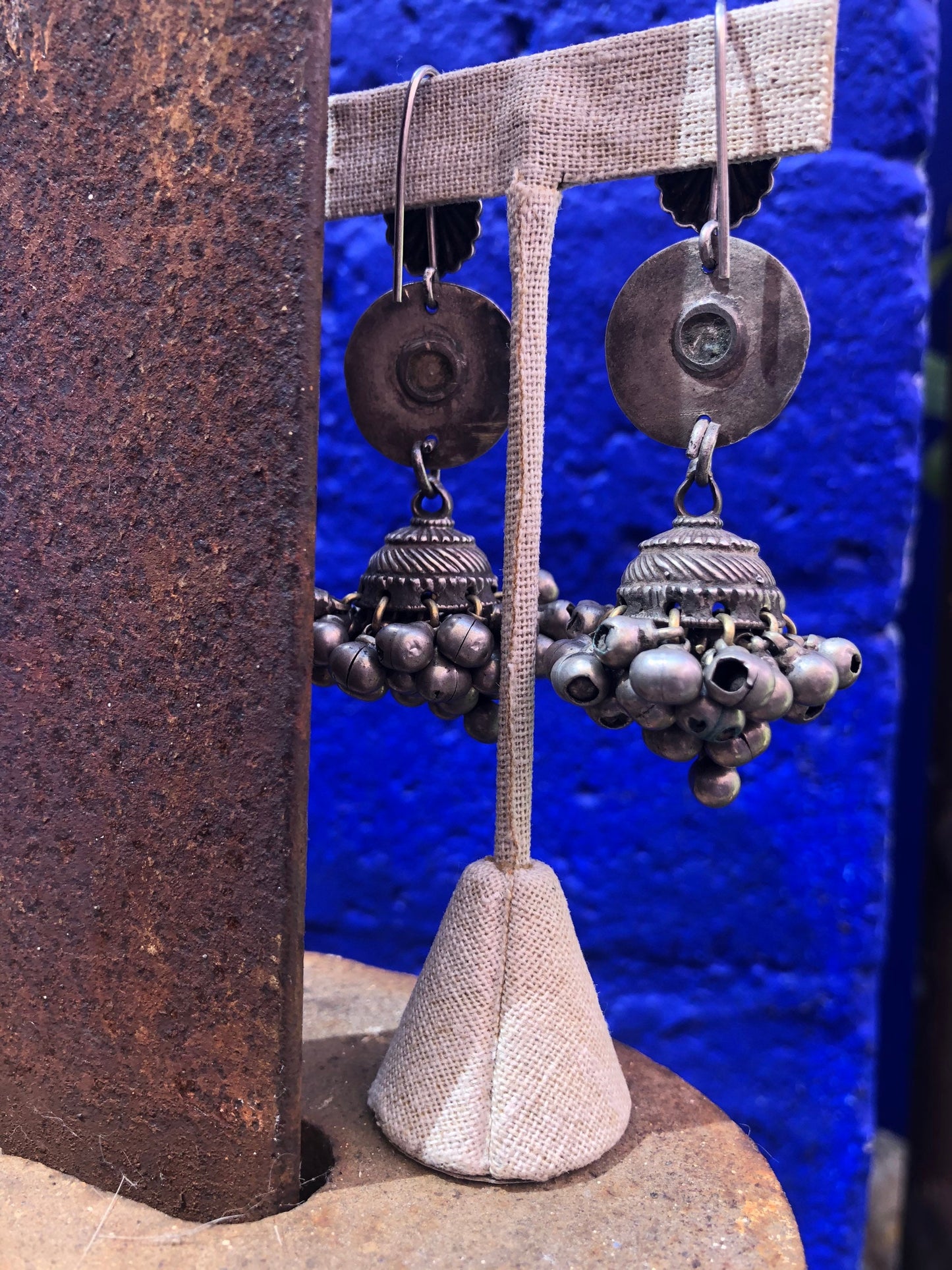 Vintage Silver Afghani Earrings