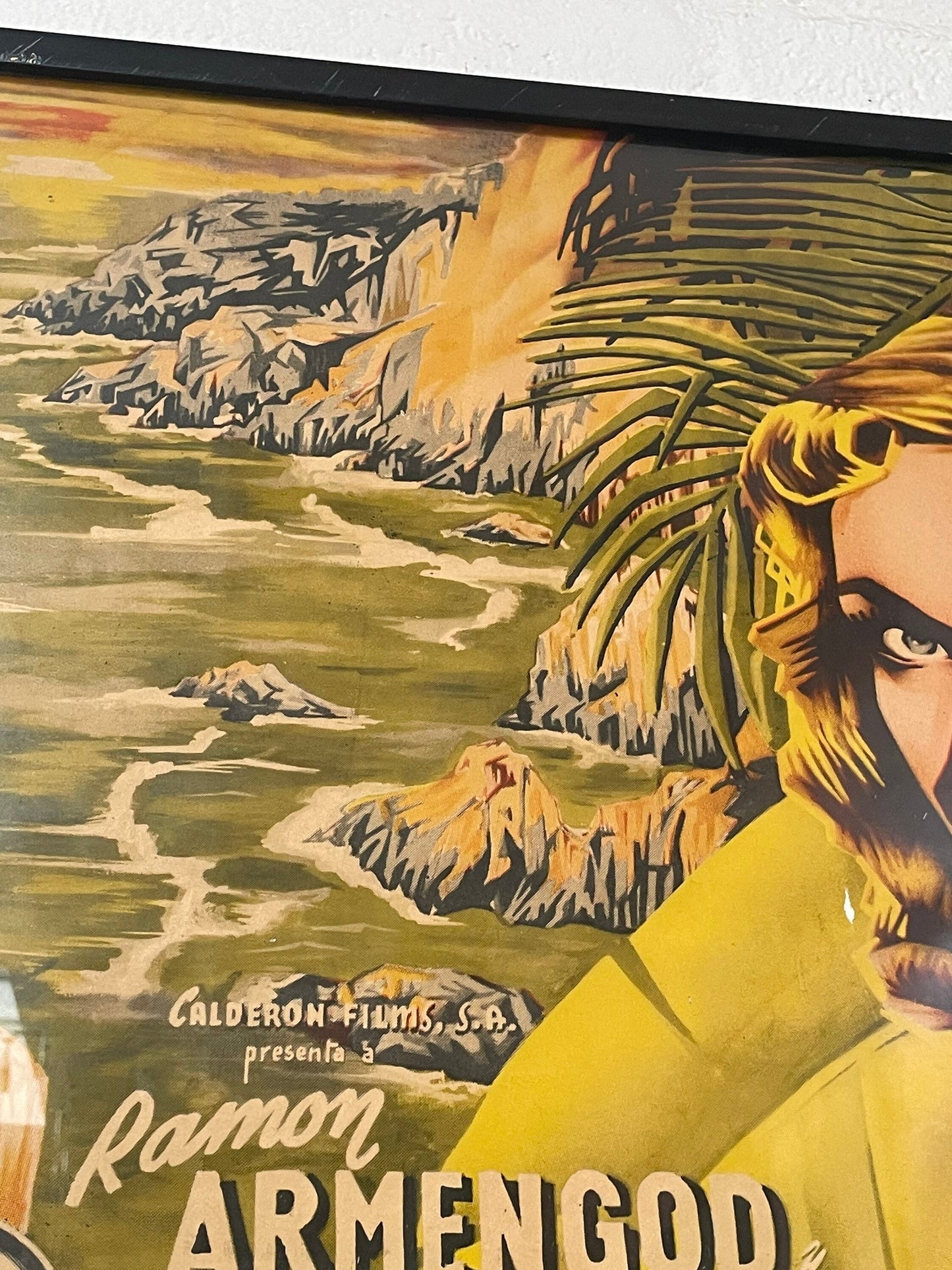 Vintage Mexican Movie Poster, Puerto de Tentación 1951