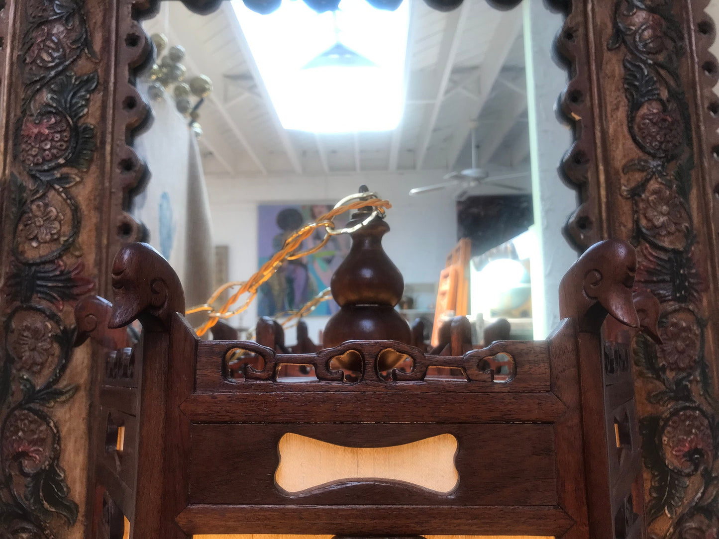 Vintage Korean Traditional Lantern Style Lamp