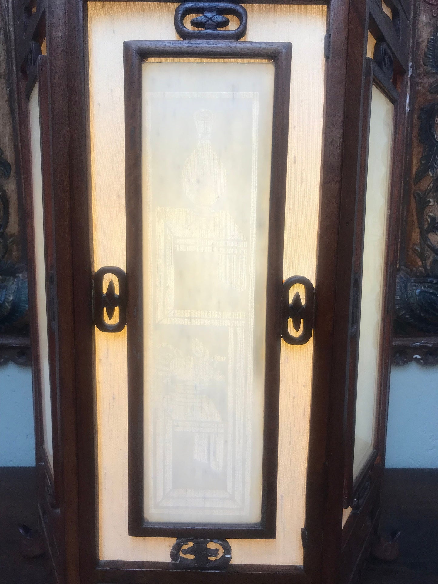 Vintage Korean Traditional Lantern Style Lamp