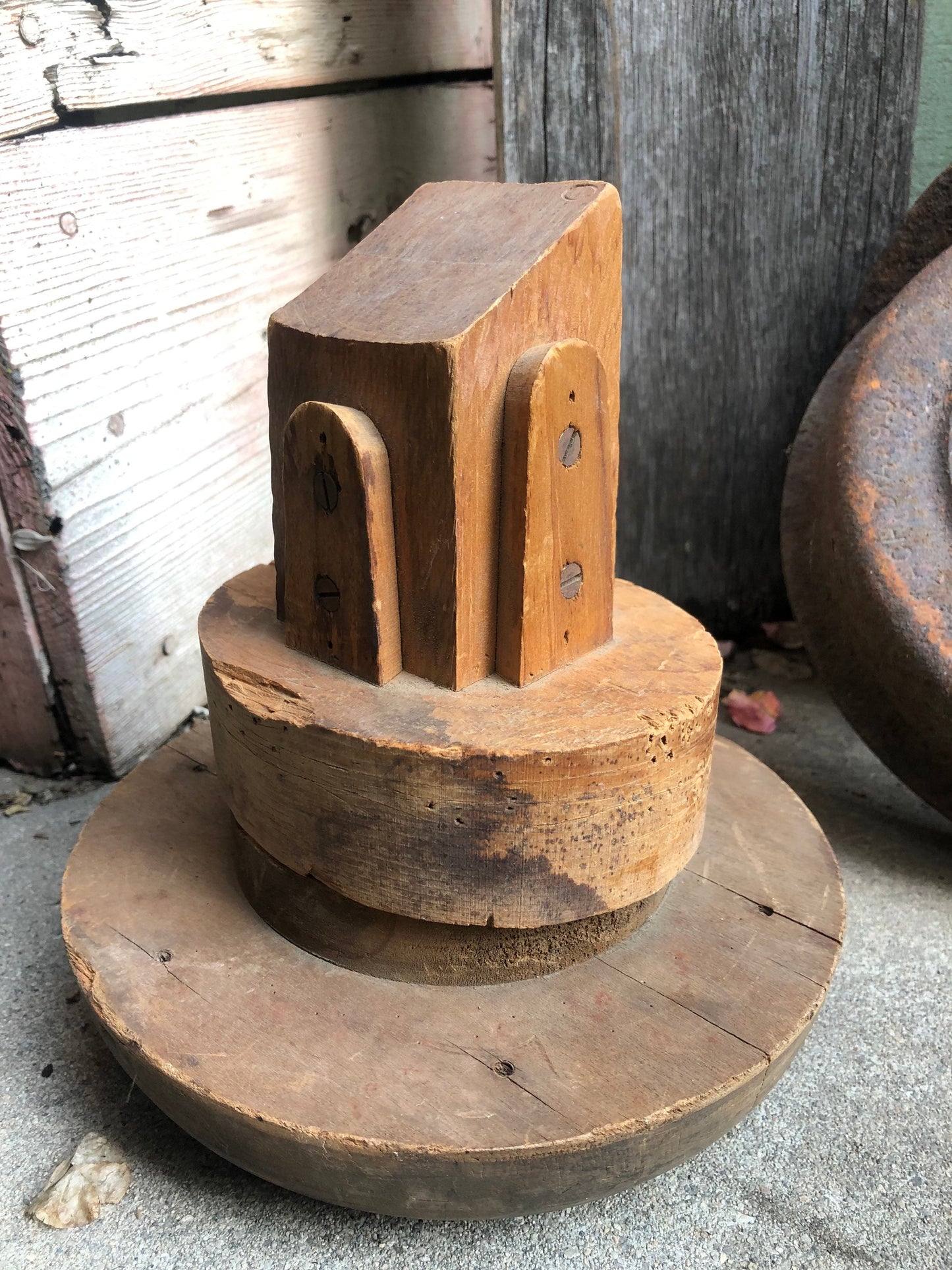 Industrial Wood Scultpture
