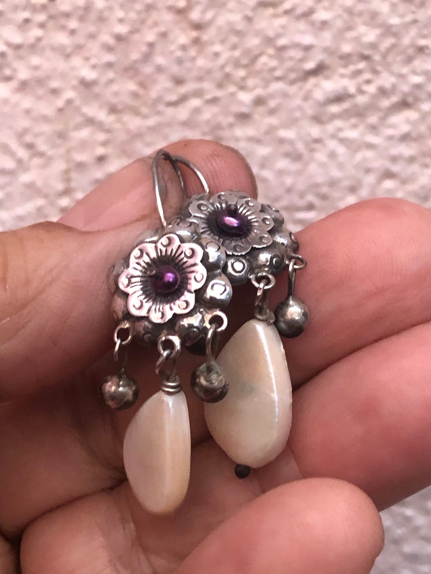 Elena Solow Blue Jaguar Mexican Earrings
