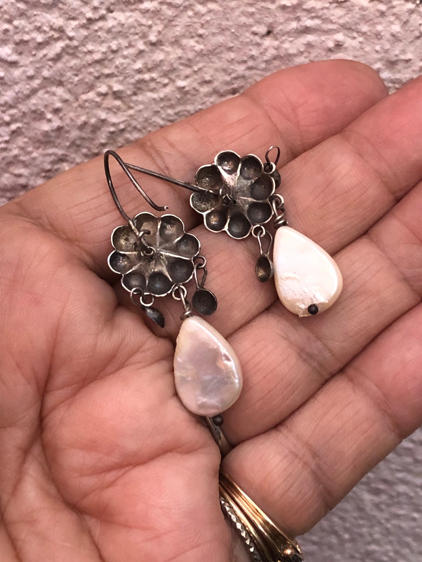 Elena Solow Blue Jaguar Mexican Earrings