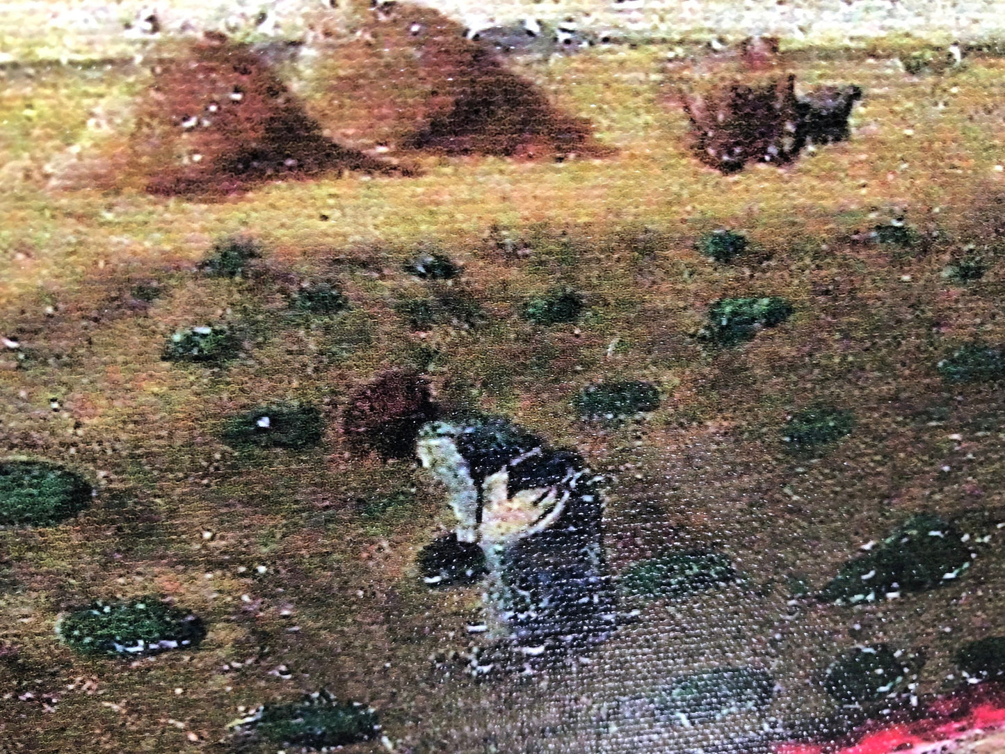 RESERVEd FOR SUSAN Black Americana Watermelon Field Folk Art Painting