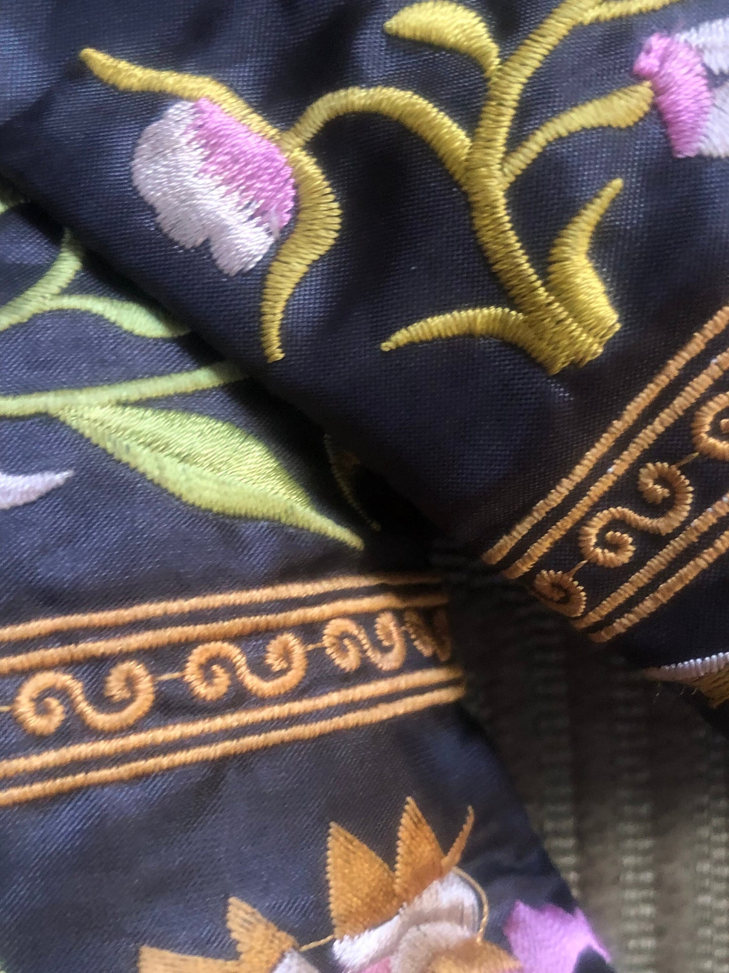 Vintage Chinese Embroidered Toddler Booties
