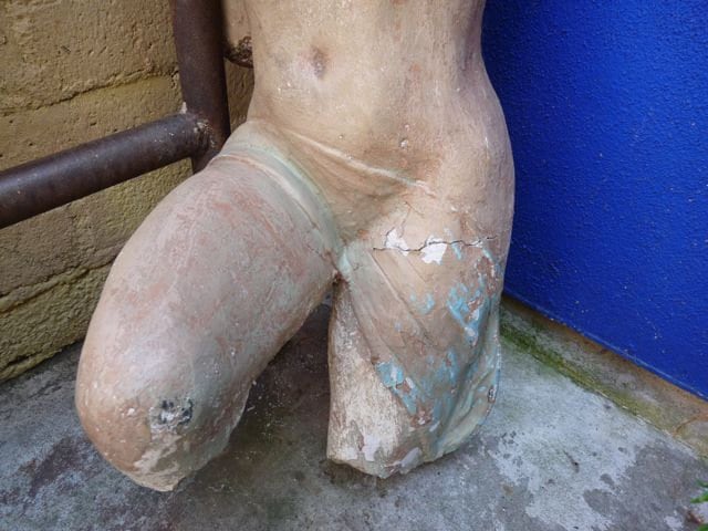 Vintage Female Nude Cement Garden Art