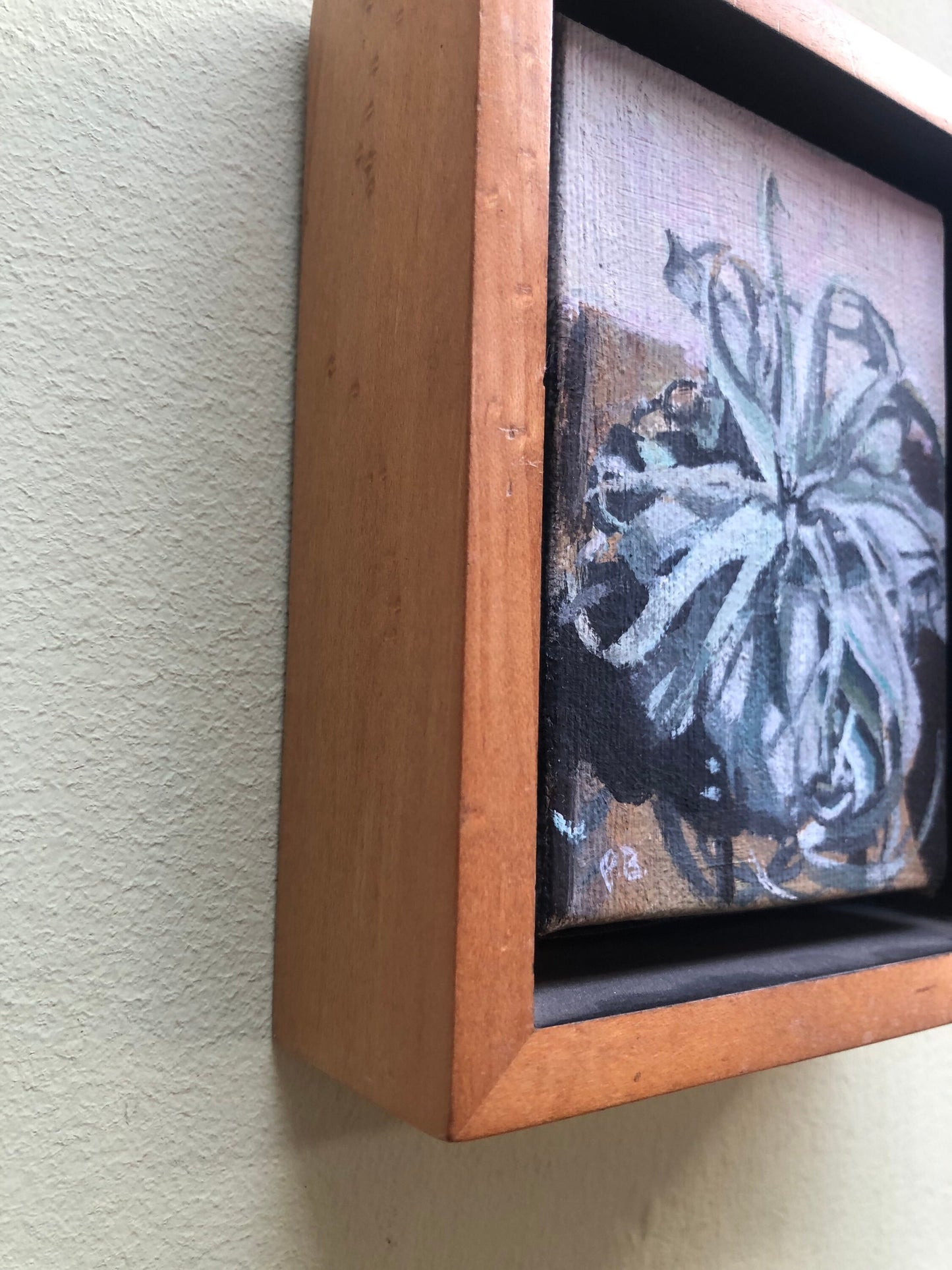 Small Floating Cactus Painting