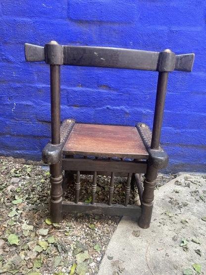Ivory Coast Baule Low Wood Chair