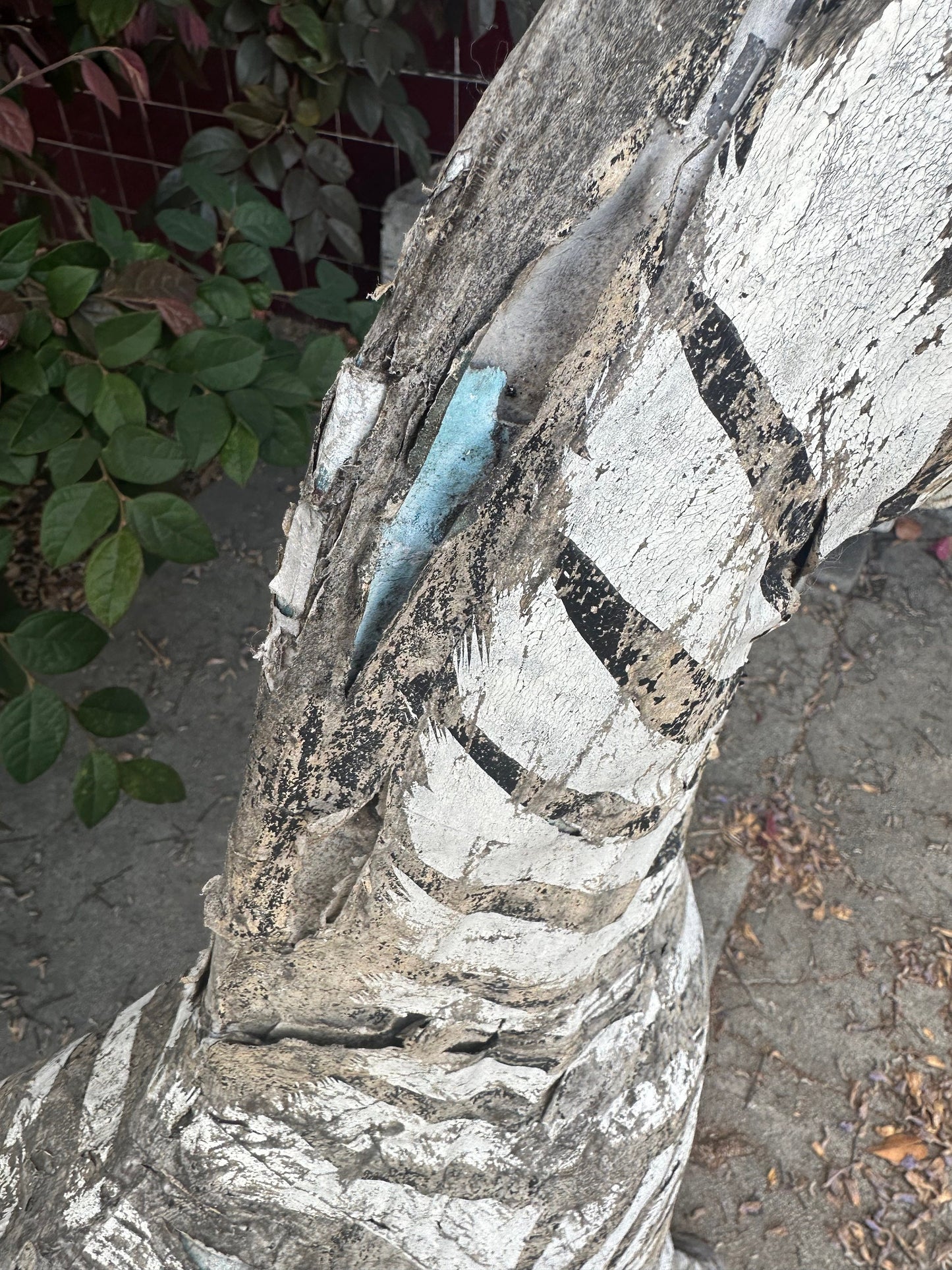 Vintage Paper Mache Hand Painted Zebra