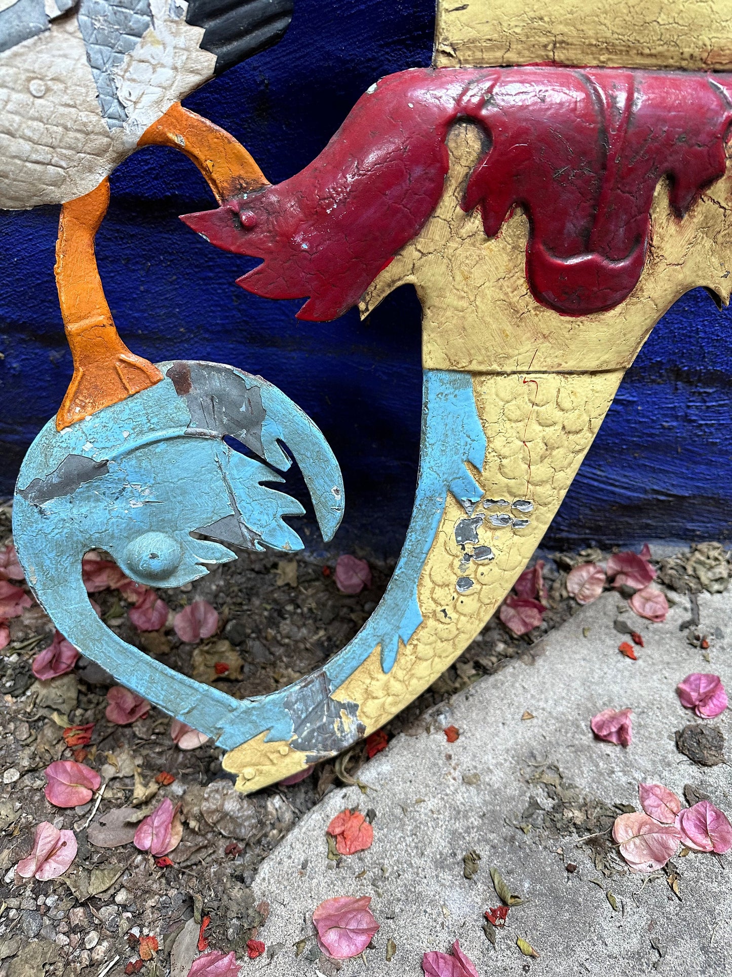 Vintage Old Metal Mermaid