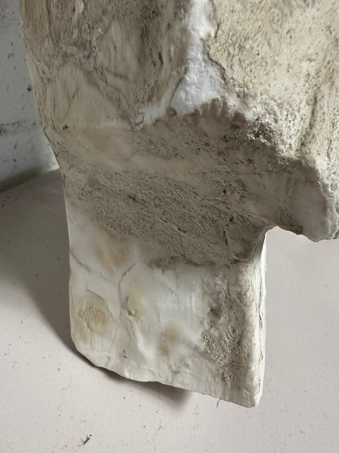 Marble And Cement Female Bust