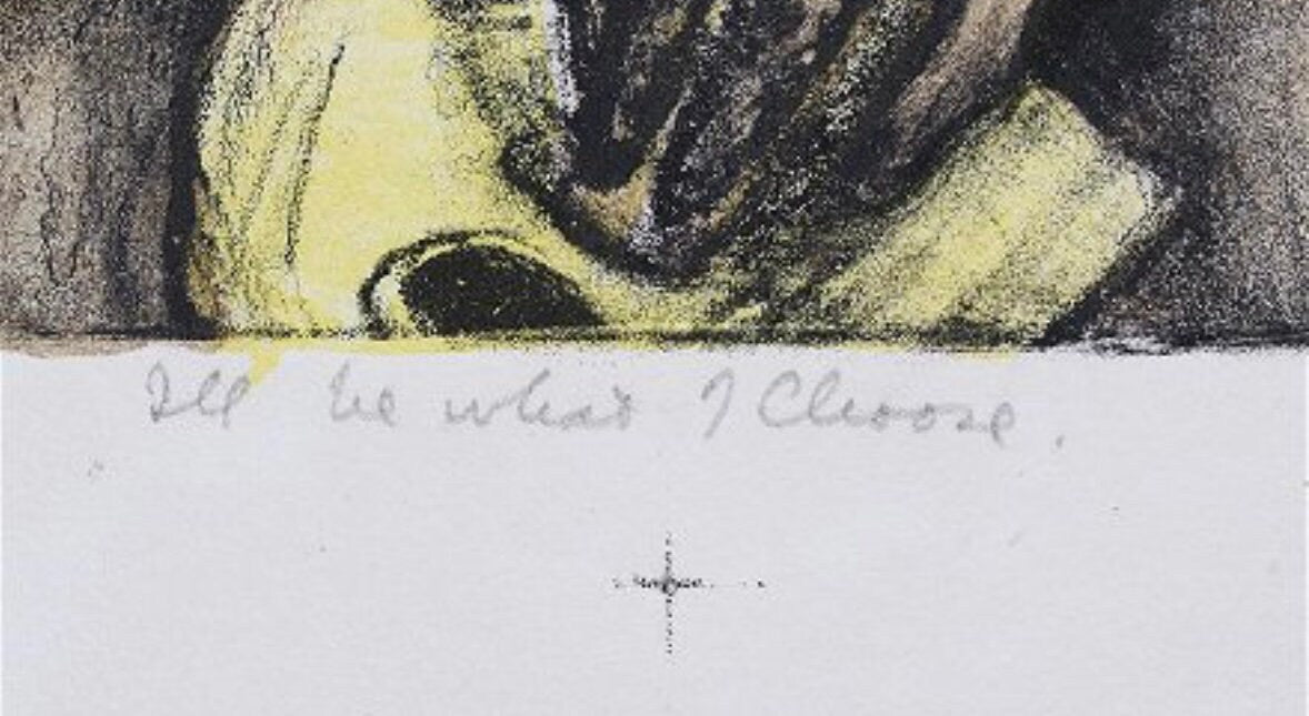 I'll Be What I Choose Color Litho by Benton Spruance