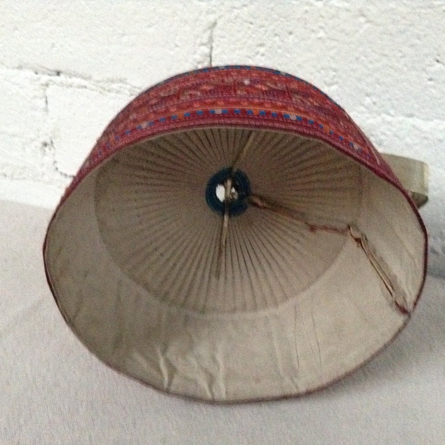 Vintage Chinese Hat with Silver Bird Adornment