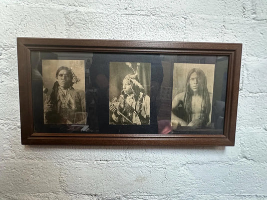 Vintage Black and White Studio Photos of American Indians 1800s