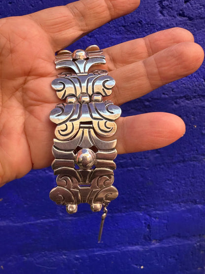 Vintage Mexican Hector Aguilar Sterling Silver Bracelet