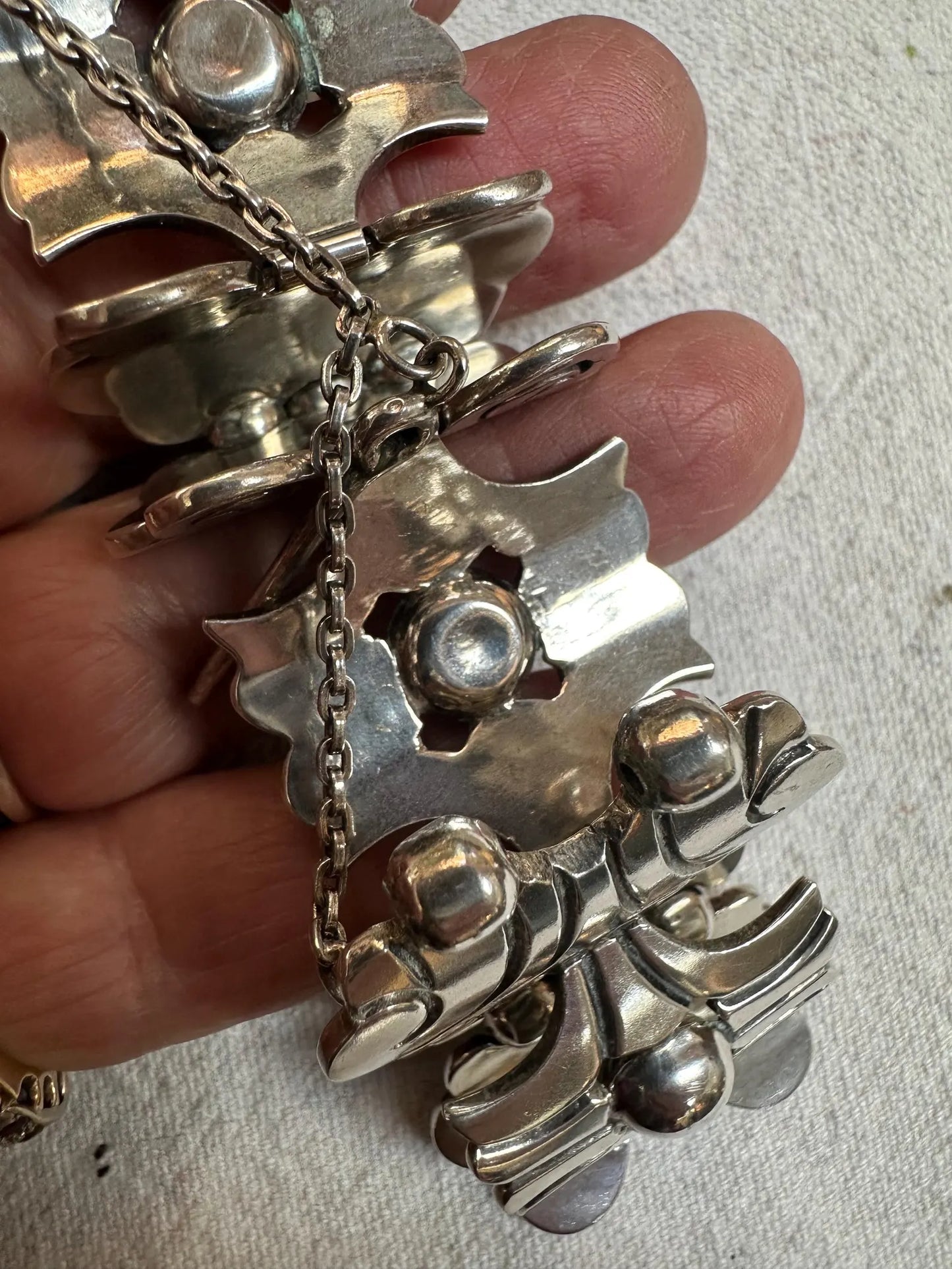 Vintage Mexican Hector Aguilar Sterling Silver Bracelet