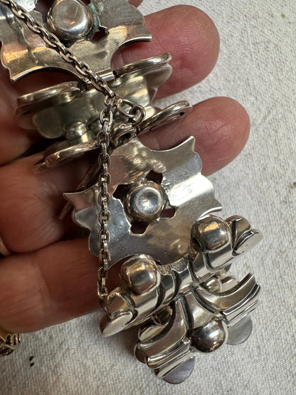 Vintage Mexican Hector Aguilar Sterling Silver Bracelet