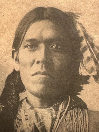 Vintage Black and White Studio Photos of American Indians 1800s