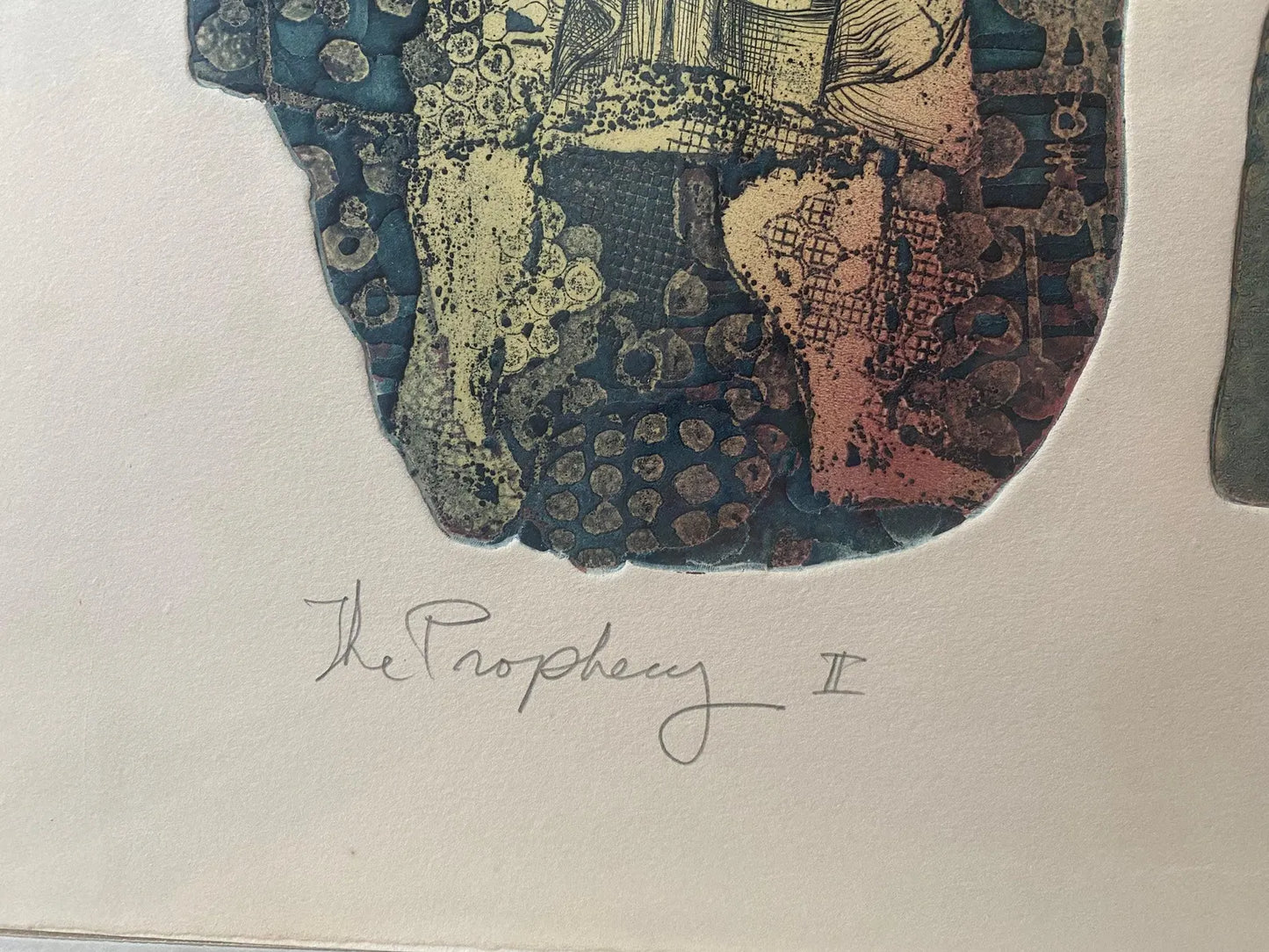 The Prophecy II, Dick Swift, Signed Color Etching, Framed