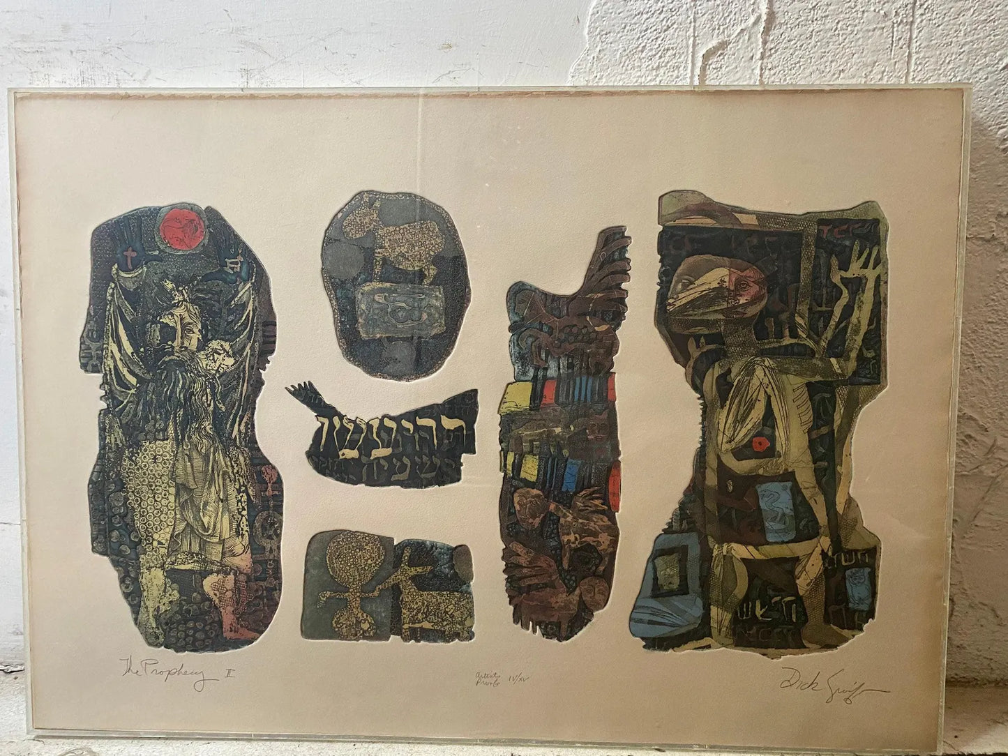 The Prophecy II, Dick Swift, Signed Color Etching, Framed