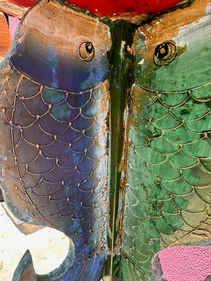 Pair of Antique Chinese Standing Drums